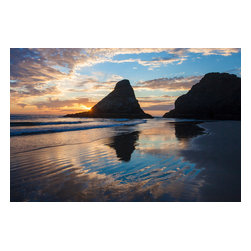 Douglas Page Photographic Arts - Heceta Beach Sunset, Canvas Giclee, 36" X 24" - Prints And Posters