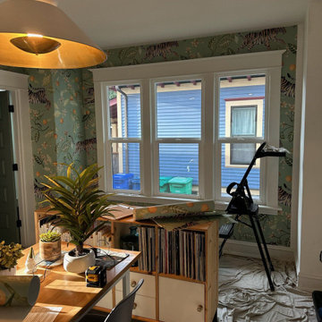 Wallpaper installation Dining Room in Camden