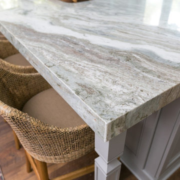 3" Mitered Edge Quartzite Island Counter