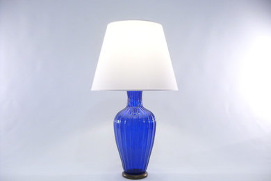 Murano Glass Table Lamp “Blue” – Made in Italy
