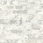 Designers Wallpaper - MetroPolitan Stories Wallpaper, Roll, Grey, White - Wallpaper accent wall is a new trend and we at Designers Wallpaper have a solution - modern and stylish non-woven wallpaper from leading European designers for any taste and styles to choose from
