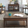 2 Piece Coffee Table and Side Table Set in Oak