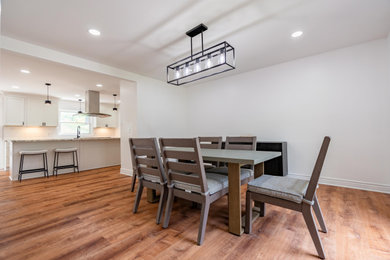 Dining room - modern dining room idea in Cleveland