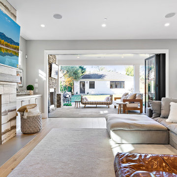 Modern Farmhouse Style Home Extends Living Space with AG Millworks Bi-Fold Doors