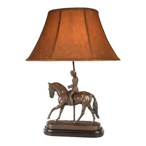 equestrian table lamp