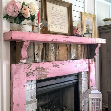 Colored Fireplace Mantels