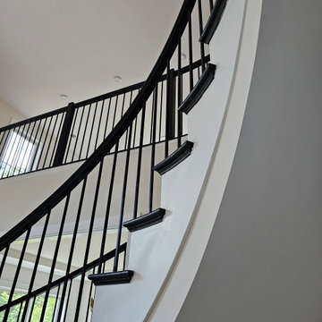 Project #130 | Curved Staircase with Wraparound Balcony