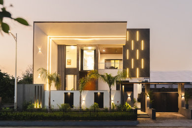 Inspiration for a modern exterior home remodel in Other