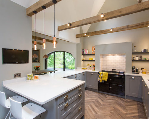 Houzz | Kitchen with Black Appliances Design Ideas & Remodel Pictures