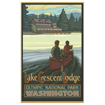 Paul A. Lanquist Lake Crescent Lodge Olympic National Art Print, 24"x36"
