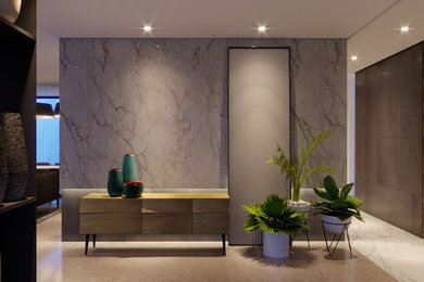 Entryway - contemporary entryway idea in Other