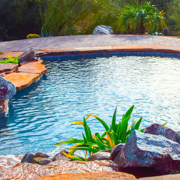 Custom Pools, Stream, Water Feature