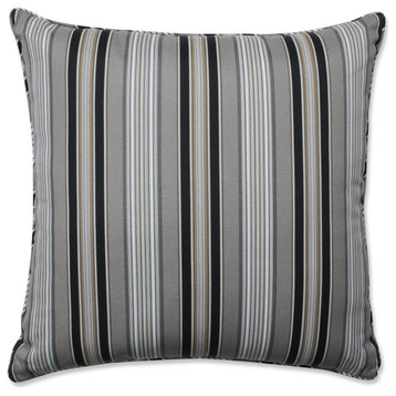 Getaway Stripe Onyx 25" Floor Pillow