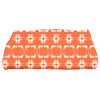 28 x 58-inch, Summer Picnic, Geometric Print Bath Towel, Orange