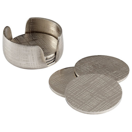 Cyan Nickel Coasters 08130