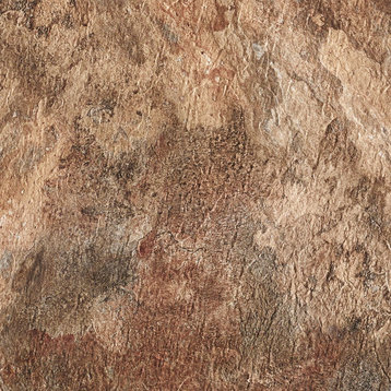 Rustic Copper Slate 18"x18" Self Adhesive Vinyl Floor Tile, 10 Tiles/22.5 Sq Ft