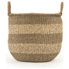 Rounded Basket w/ Handles, 17.5x15"