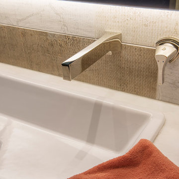 Shower, Flooring, & Vanity