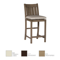 Club Aluminum Midcentury Counter Stool by Summer Classics - Outdoor Bar Stools And Counter Stools