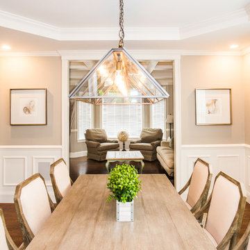 Classically Beautiful Dining room with Modern Flair