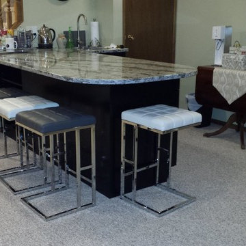Steinbach Basement Wet Bar and Bathroom Vanity