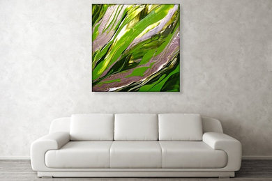 Mix and Match Color Blocks GREEN by Holly Anderson Fine Art