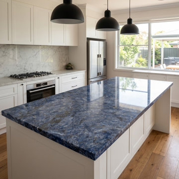 Bolivia Blue Stone Kitchen Benchtop - Modern Kitchen | Brisbane