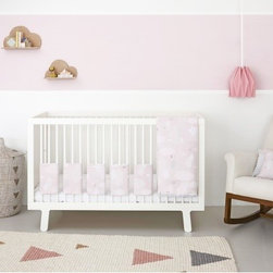 Pitter Patter Pink Bumpettes (Set of 6) - Baby Bedding