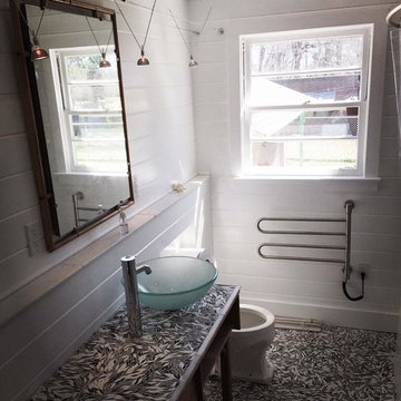 Renovation of Historical home with emphasis on retro 60's Japanese tile