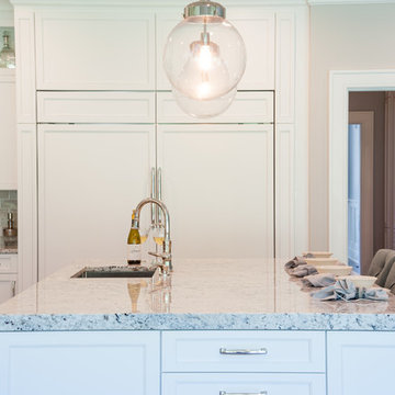Transitional white kitchen