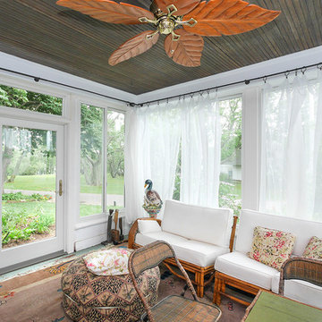 Sunroom Style Space with New Sliding Windows