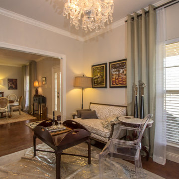 Transitional Furnishings; Traditional House