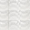 12.38"x24.88" Solido Brillo Ceramic Wall Tile, Blanco Matte