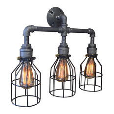 industrial bathroom lighting. west ninth vintage betty cage 3light vanity fixture bathroom lighting industrial m
