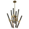Apollo 26x31" 16-Light Casual Luxury-Modern, Brushed Champagne Gold