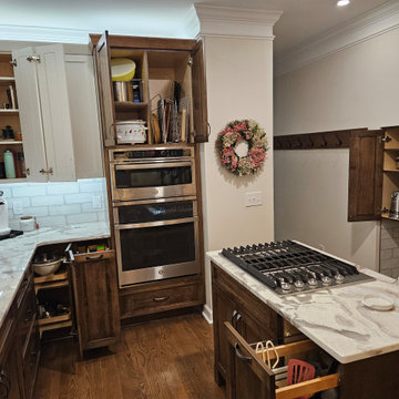 Transitional Kitchen Remodel Done With New Two-Tone Colored Cabinets