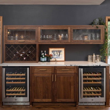 Spring Lake Townhome Main Floor Transformed to Midcentury Modern Magic