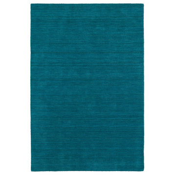 Kaleen Hand Made Renaissance Wool Rug, Turquoise, 9'6"x13'