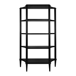 Worlds Away - Worlds Away Bronte Four Tier Lacquer Etagere - Display And Wall Shelves 