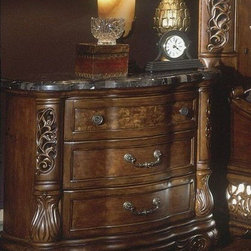 AICO Furniture - Excelsior Bedside Chest - 59040-47 - Bedroom Products