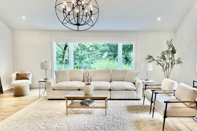 Minimalist living room photo in Other
