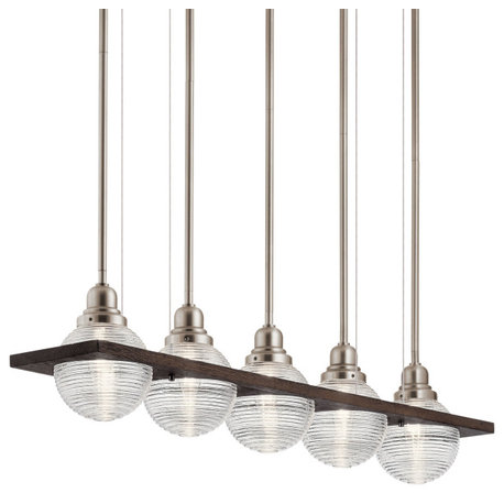 Kichler 44372 Potomi 5 Light 36"W Linear Chandelier - Classic Pewter