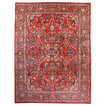 Persian Rug Sarouk Old 13'7"x10'7" Hand Knotted