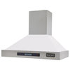Kucht Professional 36" Stainless Steel Wall Mounted Range Hood in White