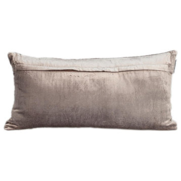 Parkland Collection Aleta Transitional Taupe Throw Pillow PILL21351P