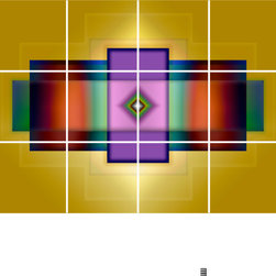 Southwestern Gold - 17" x 12.75" - Tile Mural - Tile Murals