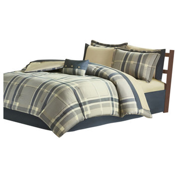 Ergode Plaid Comforter Set With Bed Sheets