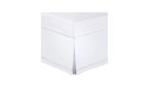 Lux Hotel Baratta Stitch Tailored 14" Bedskirt, California King, White