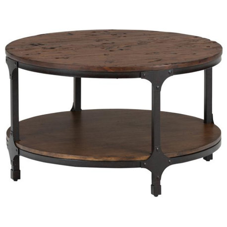 Urban Nature Round Cocktail Table 32", Brown