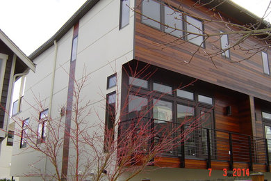 Contemporary exterior home idea in Seattle